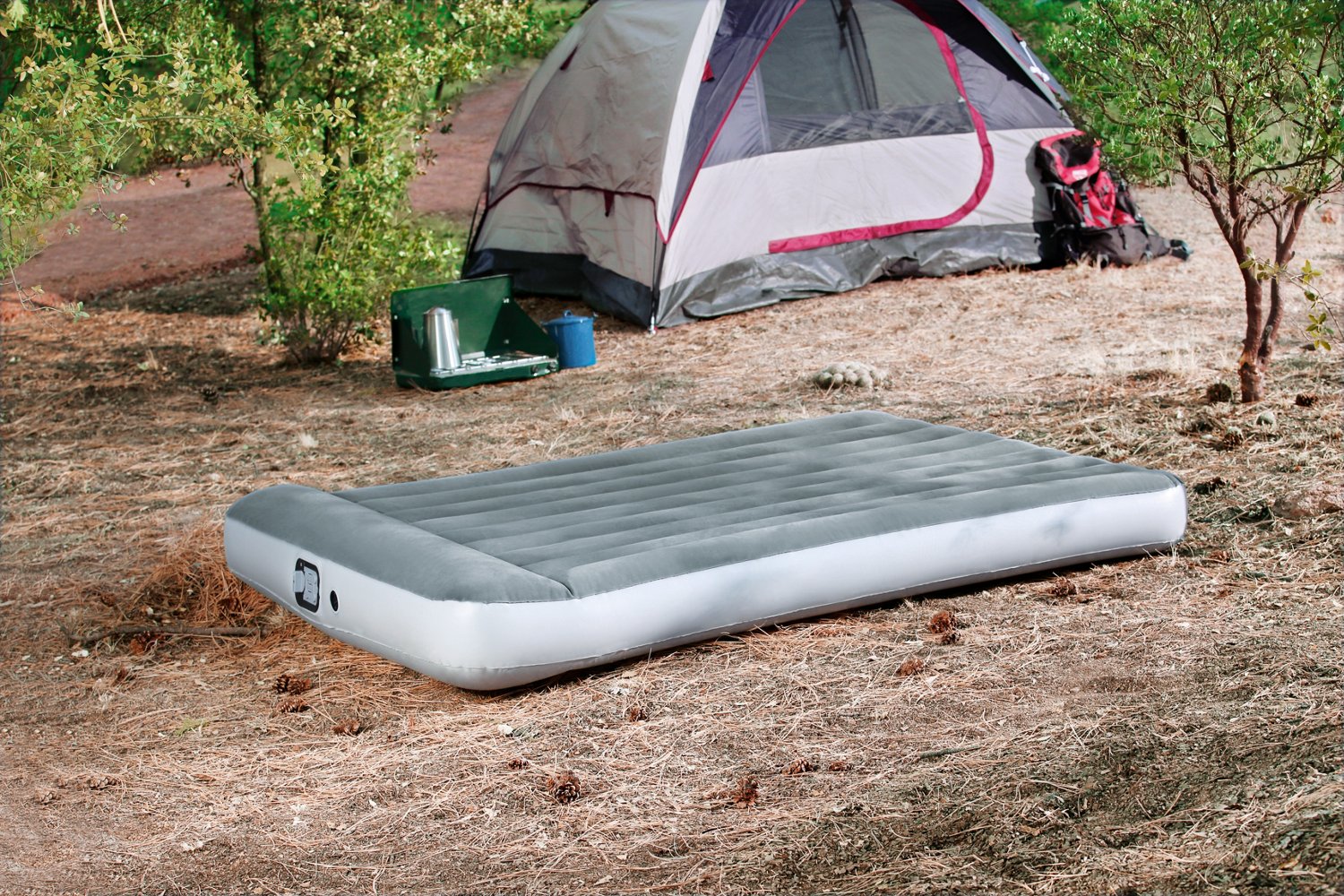 Magellan outdoors tritech 22 in raised queen airbed with pump hotsell