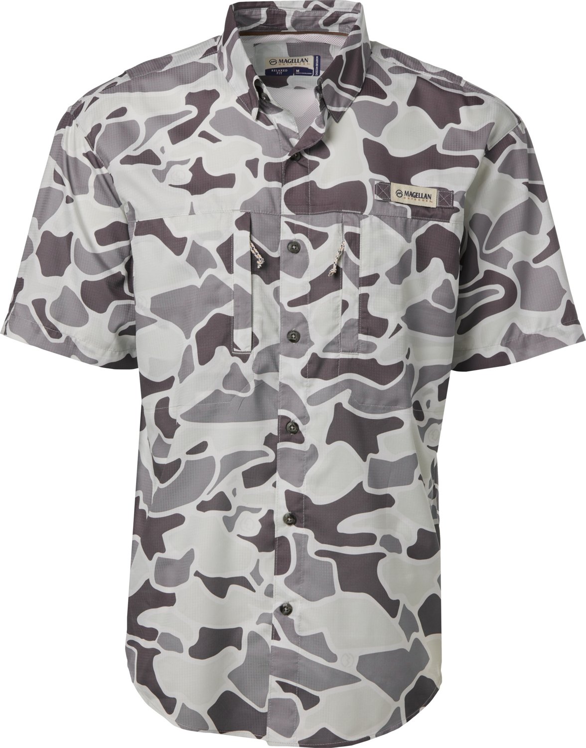 Magellan Outdoors Men’s Mallard Camo Fishing Shirt Academy