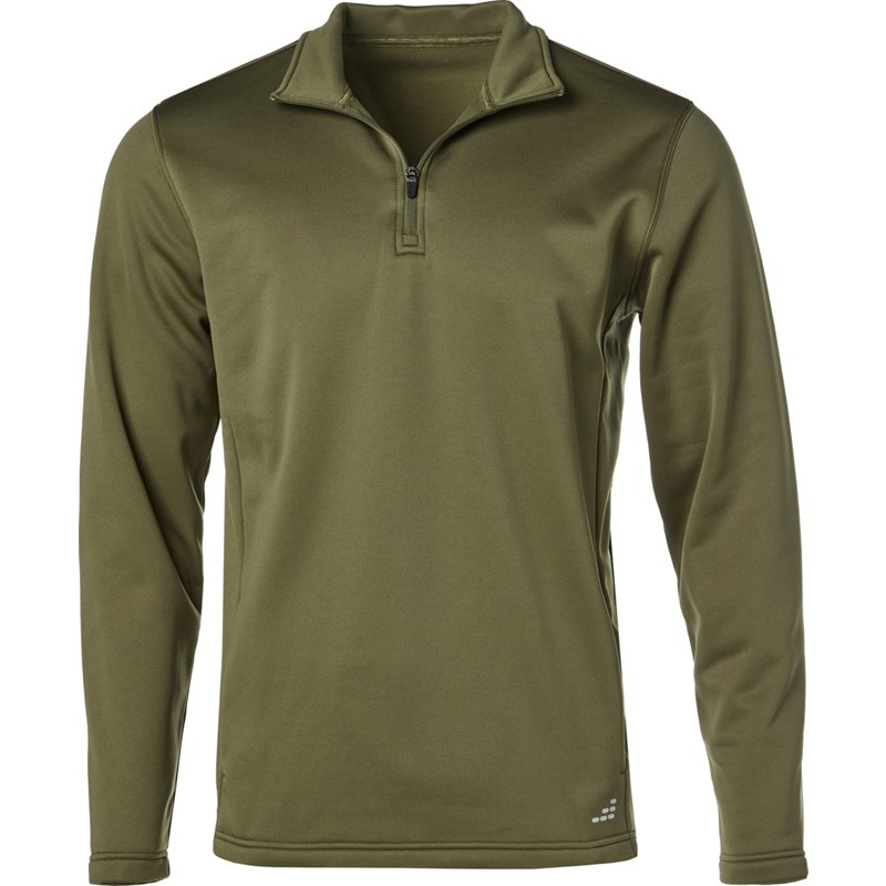 BCG Men's 1/4 Zip Performance Fleece Top Green Dark, Large - Men's Athletic Fleece at Academy Sports product image