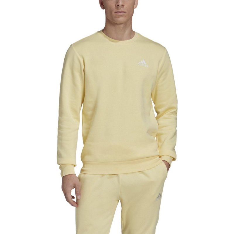 Adidas M Feel Cozy SWT Pullover Yellow Light, Large - Men's Athletic Fleece at Academy Sports product image