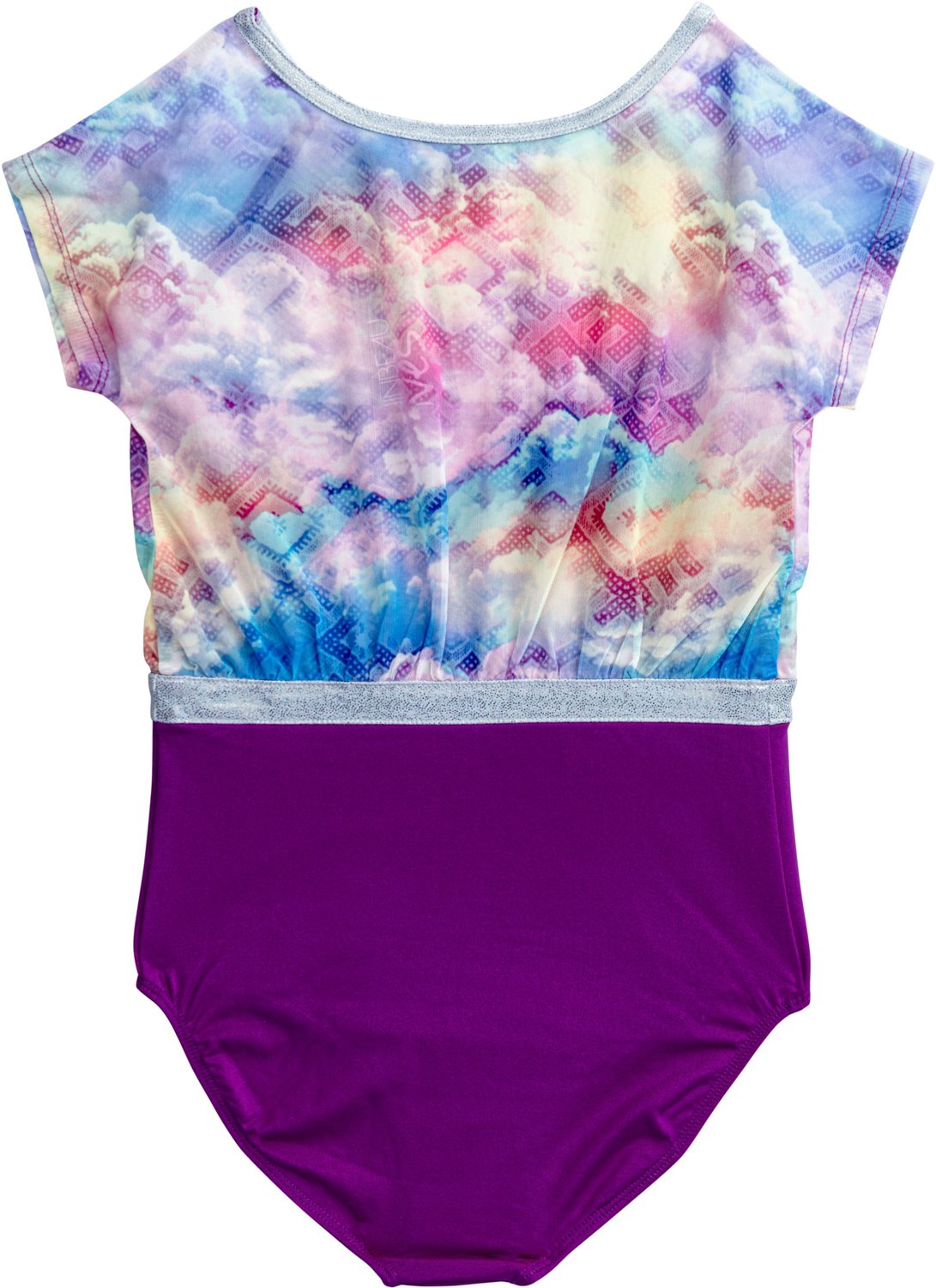 Rainbeau Moves Girls' Printed Short Sleeve Leotard