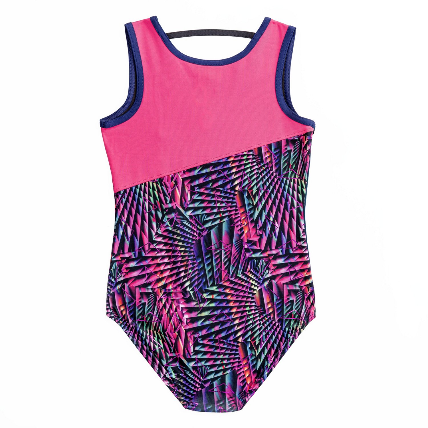 Rainbeau Moves Girls' Offset Block Leotard - view number 4