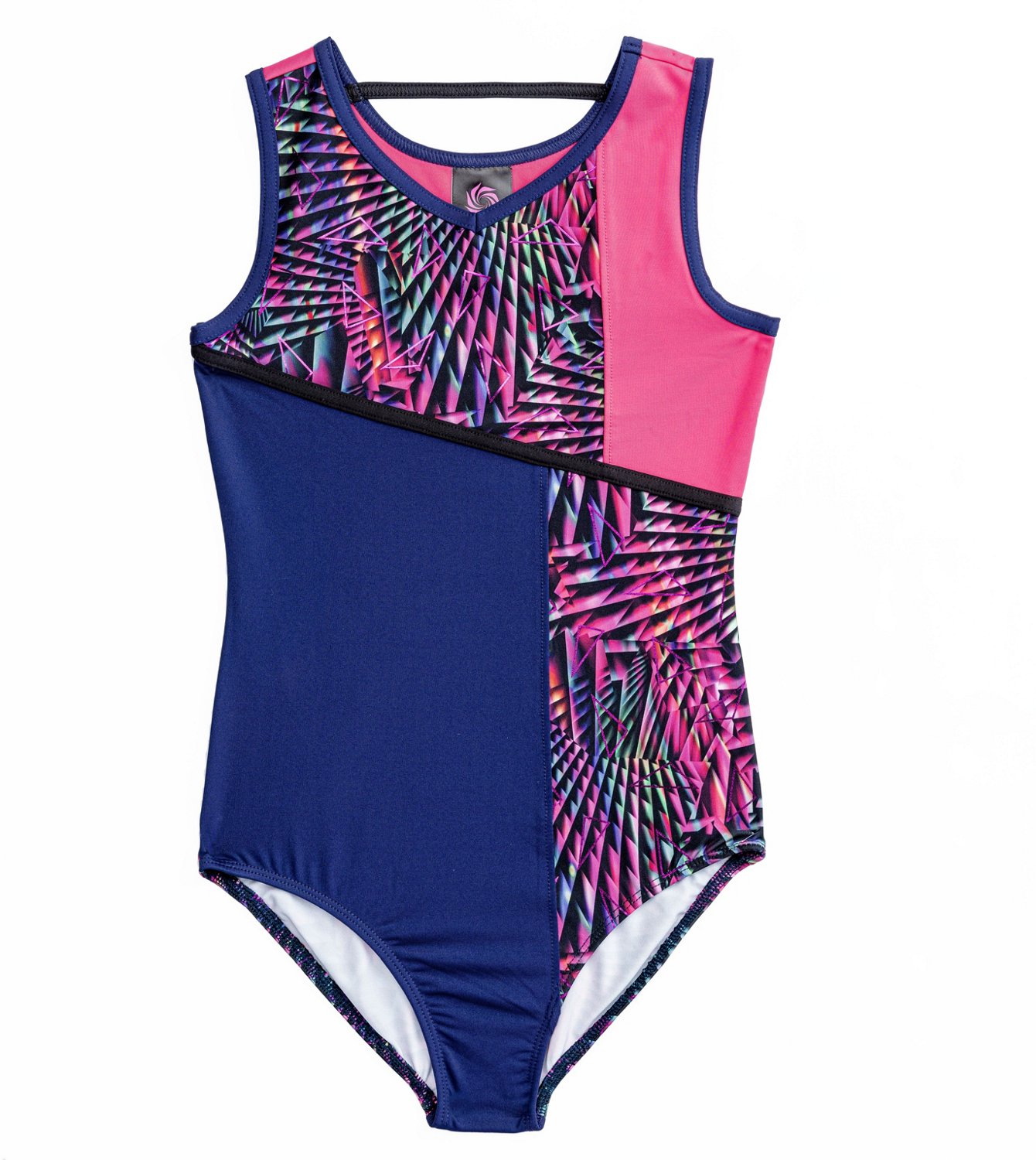 Rainbeau Moves Girls' Offset Block Leotard | Academy