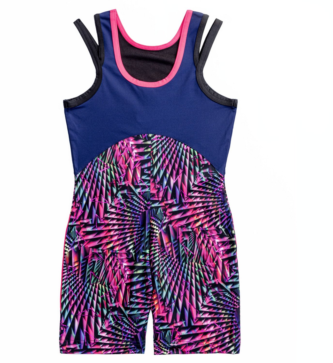 Rainbeau Moves Girls' Printed Biketard - view number 2