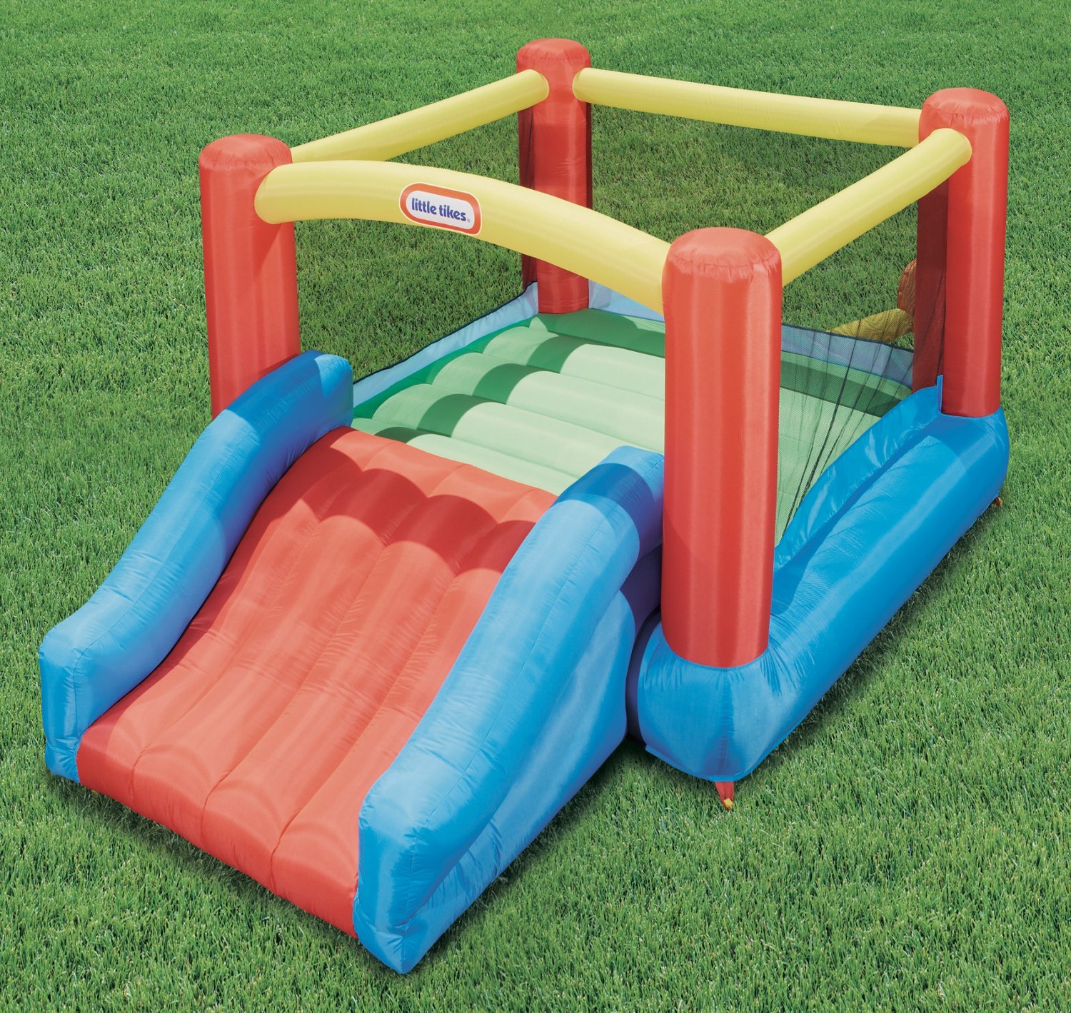 Little tikes bounce house best sale with slide