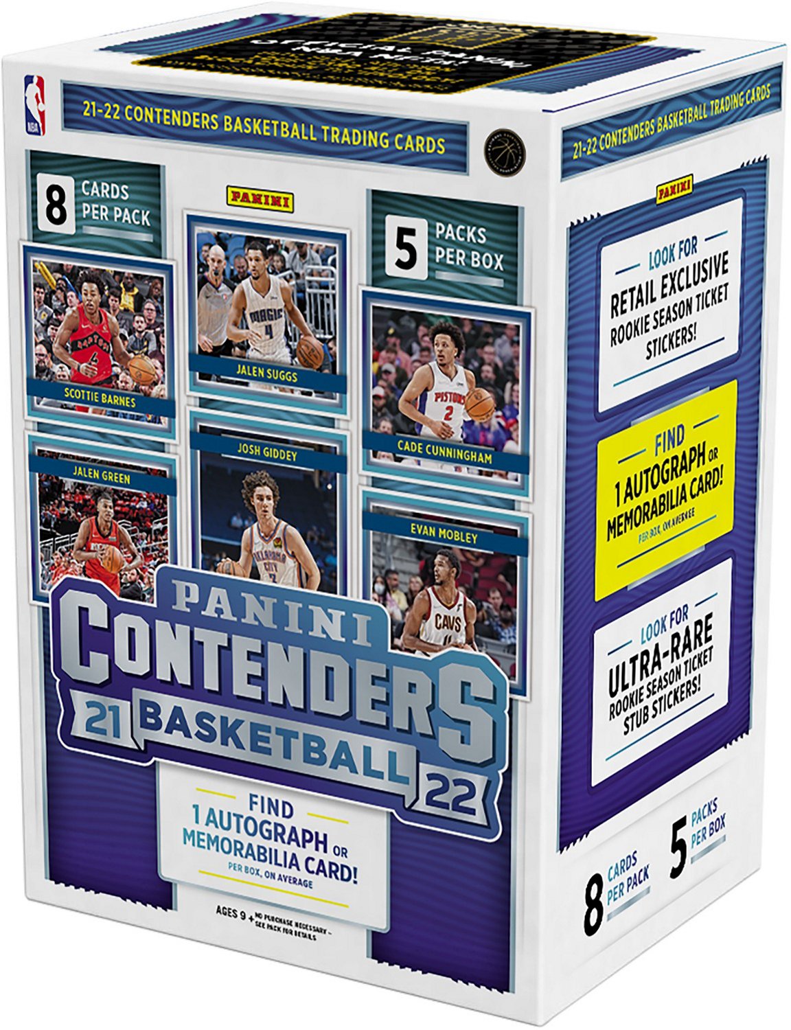 Panini Contenders Basketball Trading Cards Blaster Box Academy