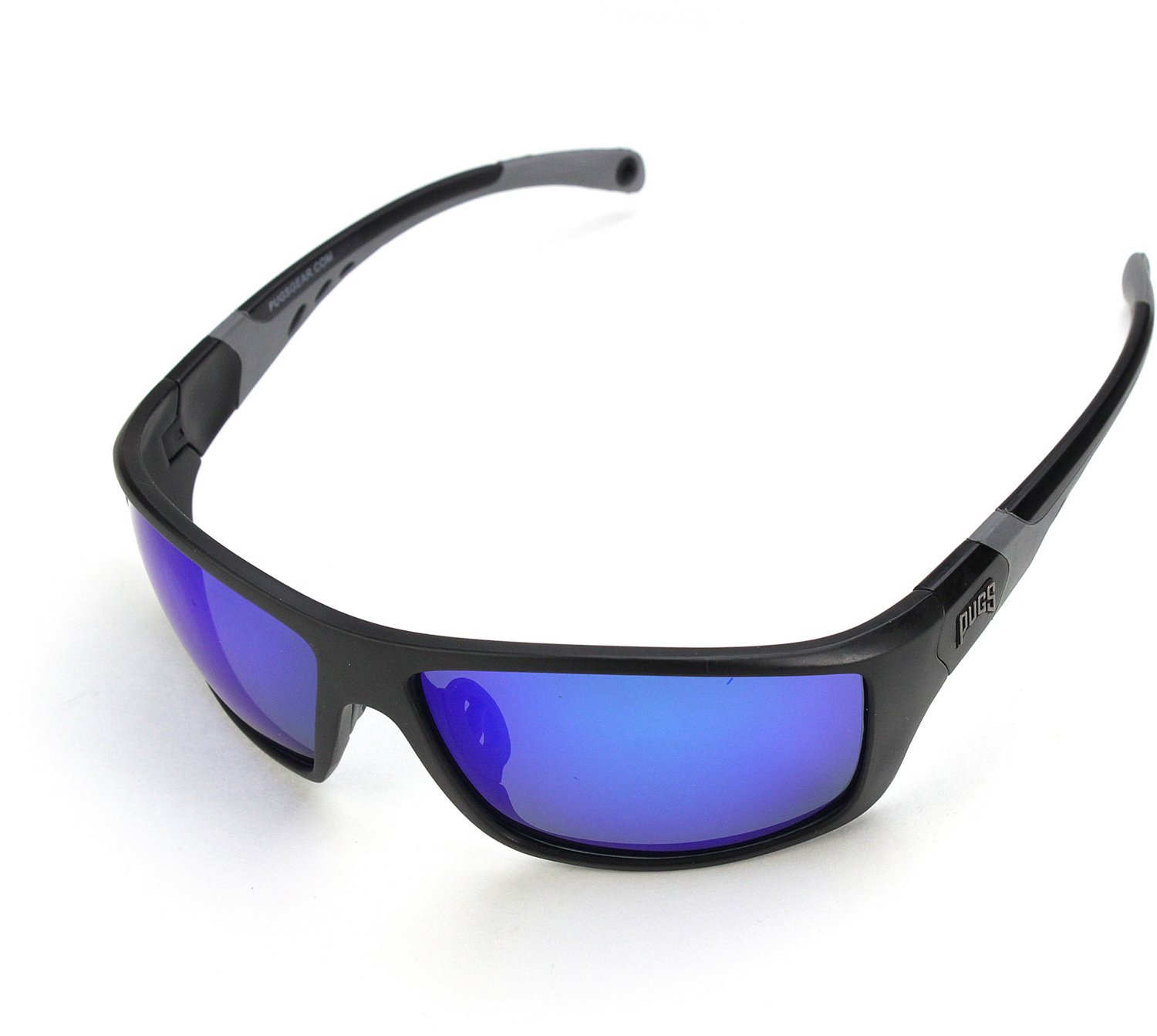 PUGS Sunglasses Black Metal Frame & Brown Bows UV400 - NWT style 1604