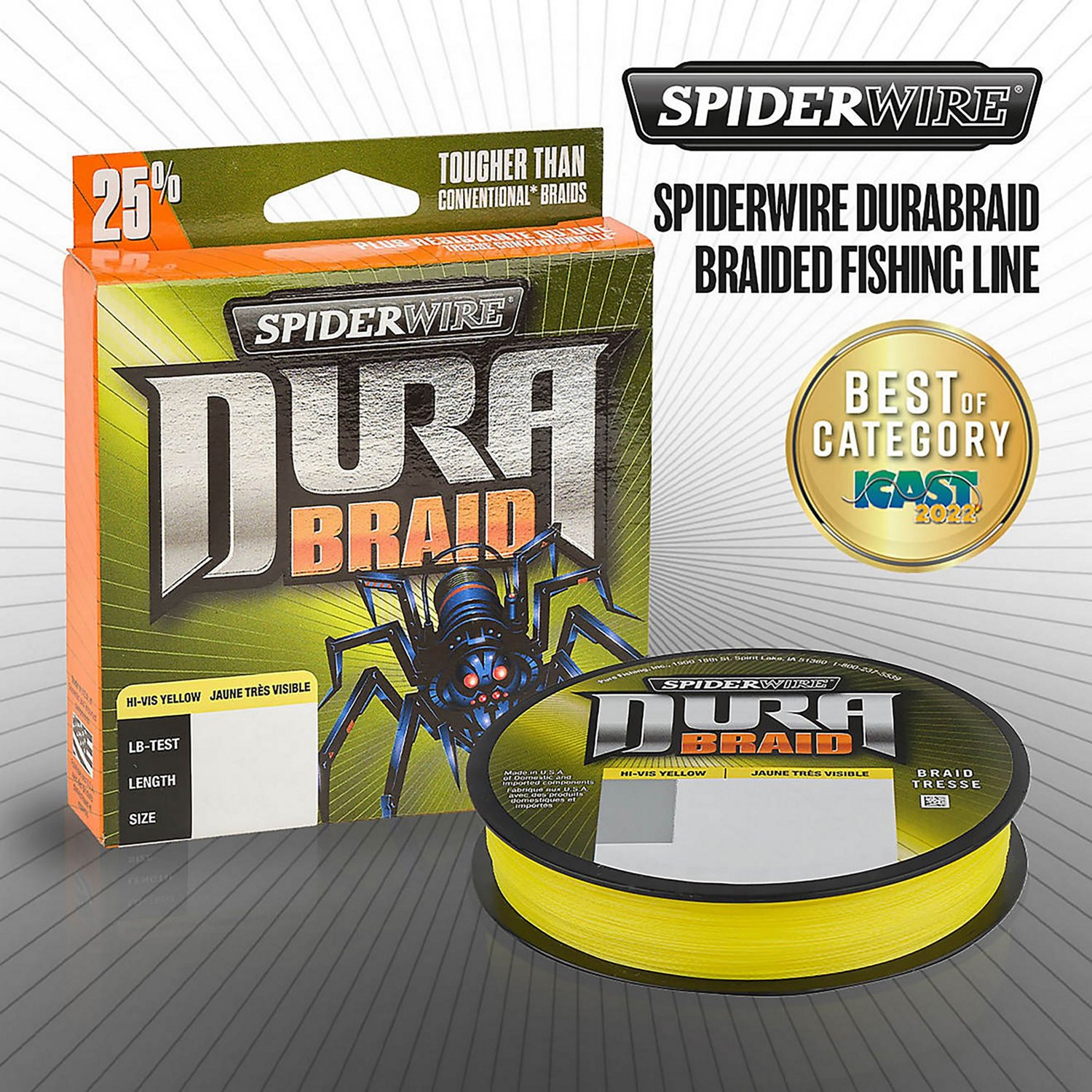 Spiderwire DuraBraid 150 yd Fishing Line Academy