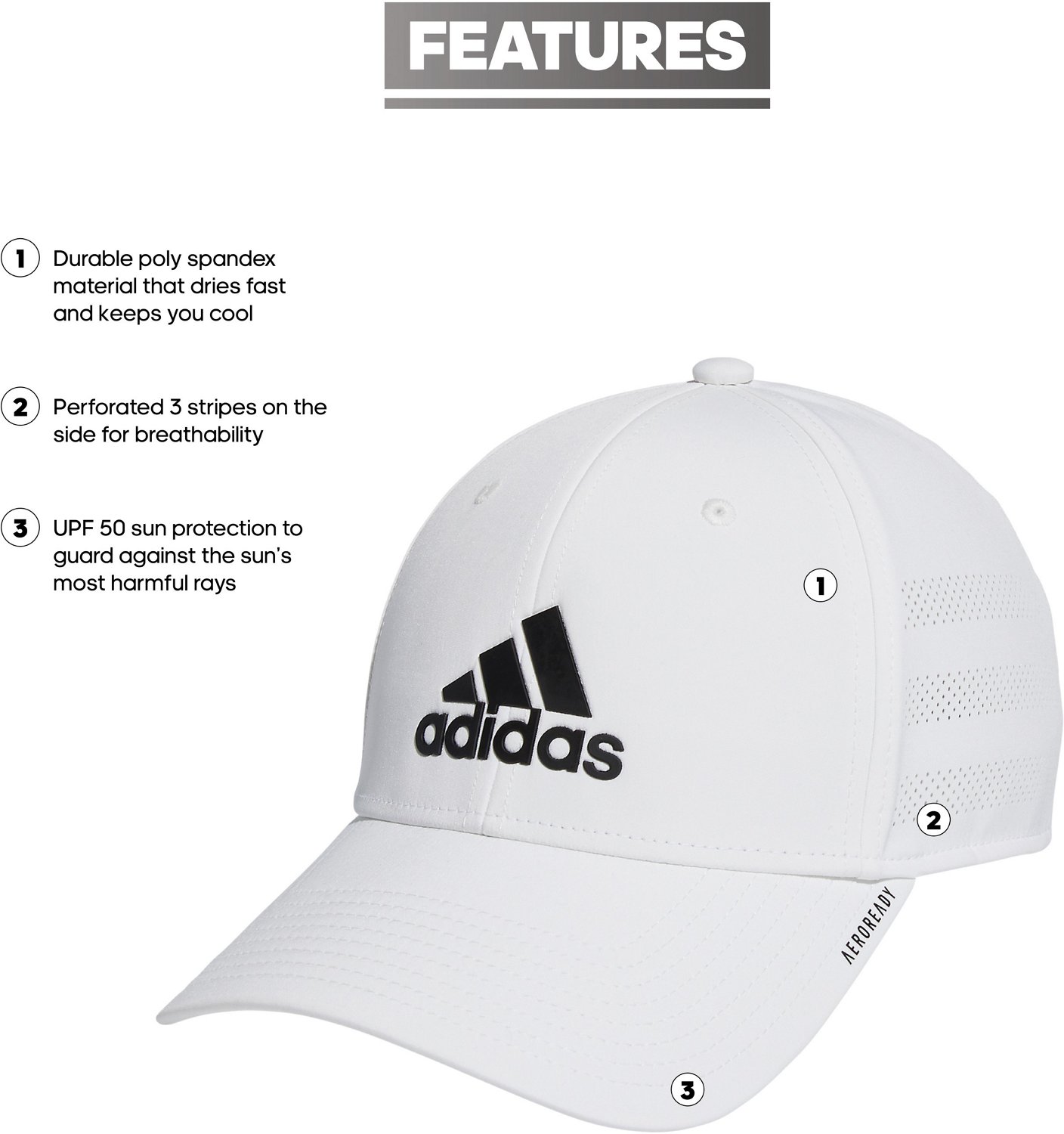 adidas Men's Gameday III Stretch Fit Ball Cap - view number 5