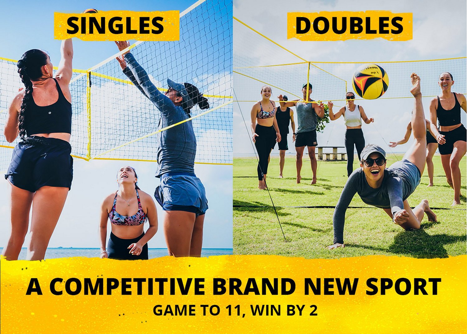 CROSSNET 4-Way Volleyball Game                                                                                                   - view number 6