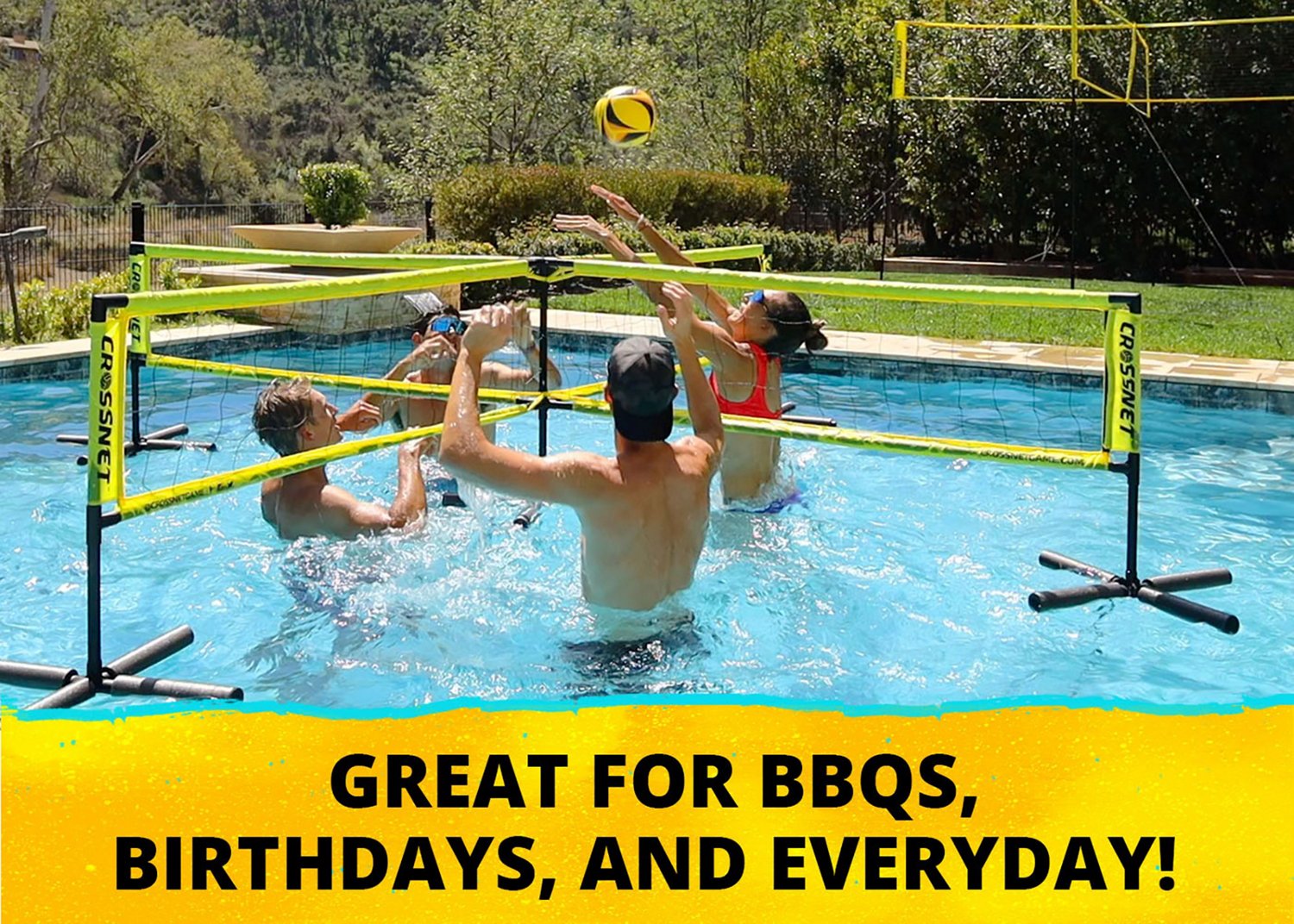 Crossnet H20 4-Way Volleyball Pool Game Set                                                                                      - view number 3