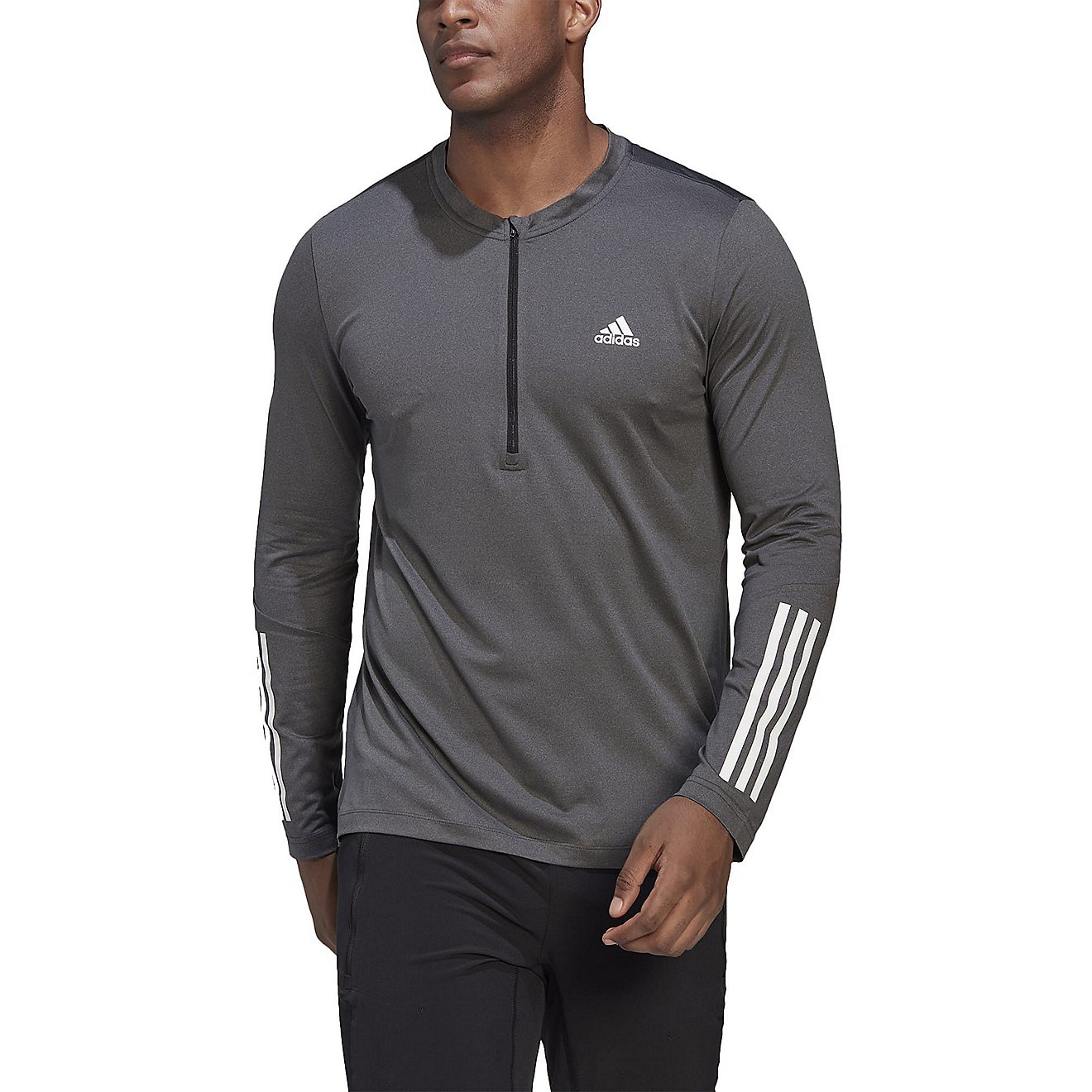 adidas Men's T365 1/4-Zip Long Sleeve T-shirt                                                                                    - view number 1