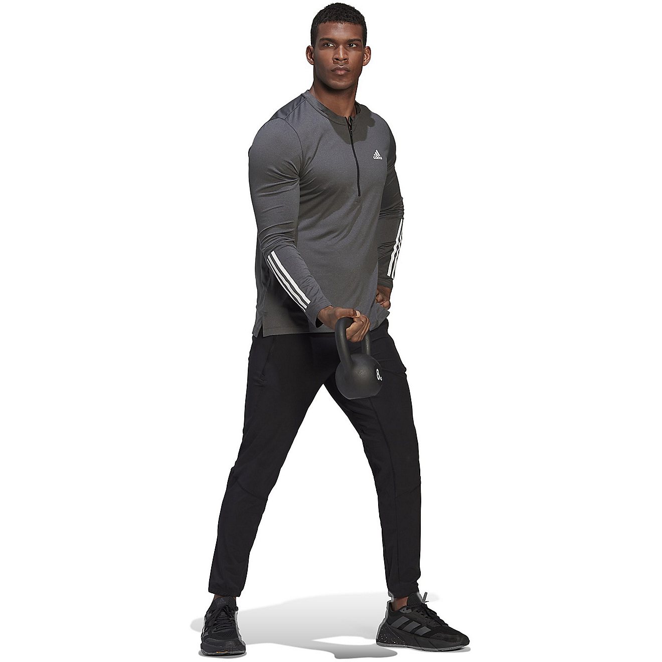 adidas Men's T365 1/4-Zip Long Sleeve T-shirt                                                                                    - view number 3