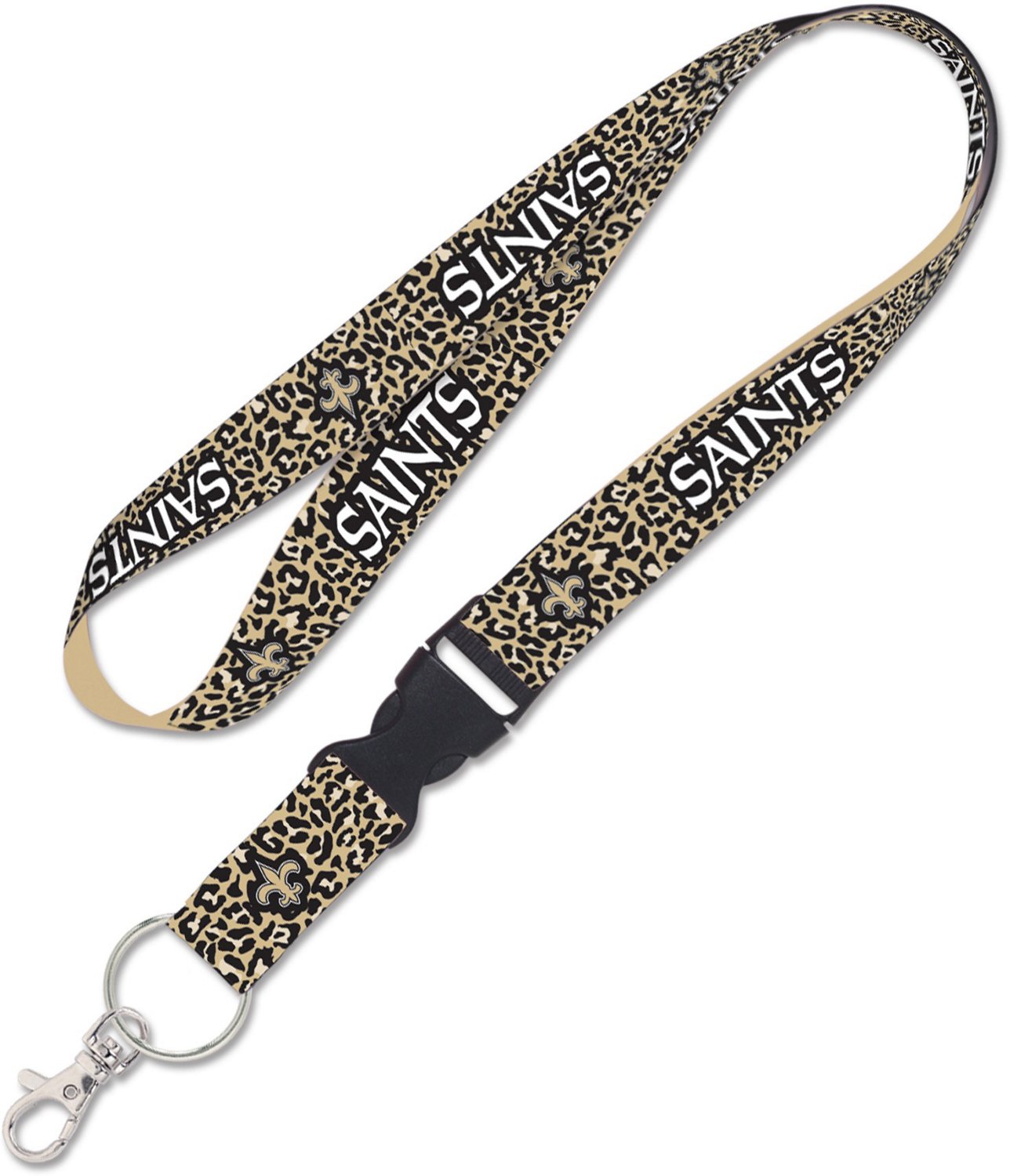 WinCraft New Orleans Saints 1 in Leopard Lanyard with Buckle