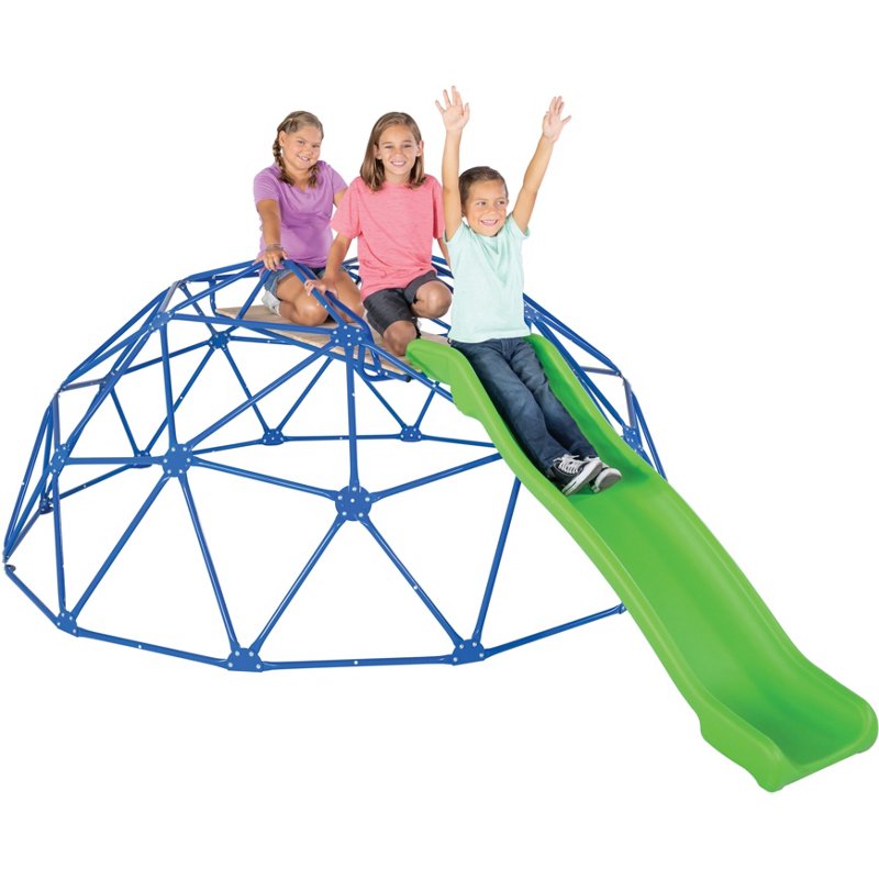 Sportspower Dome Climber with Slide Blue Dark - Swing Sets/Bounce Houses at Academy Sports