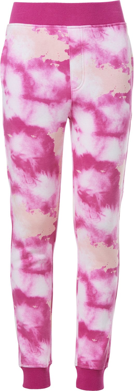 tie dye fleece joggers