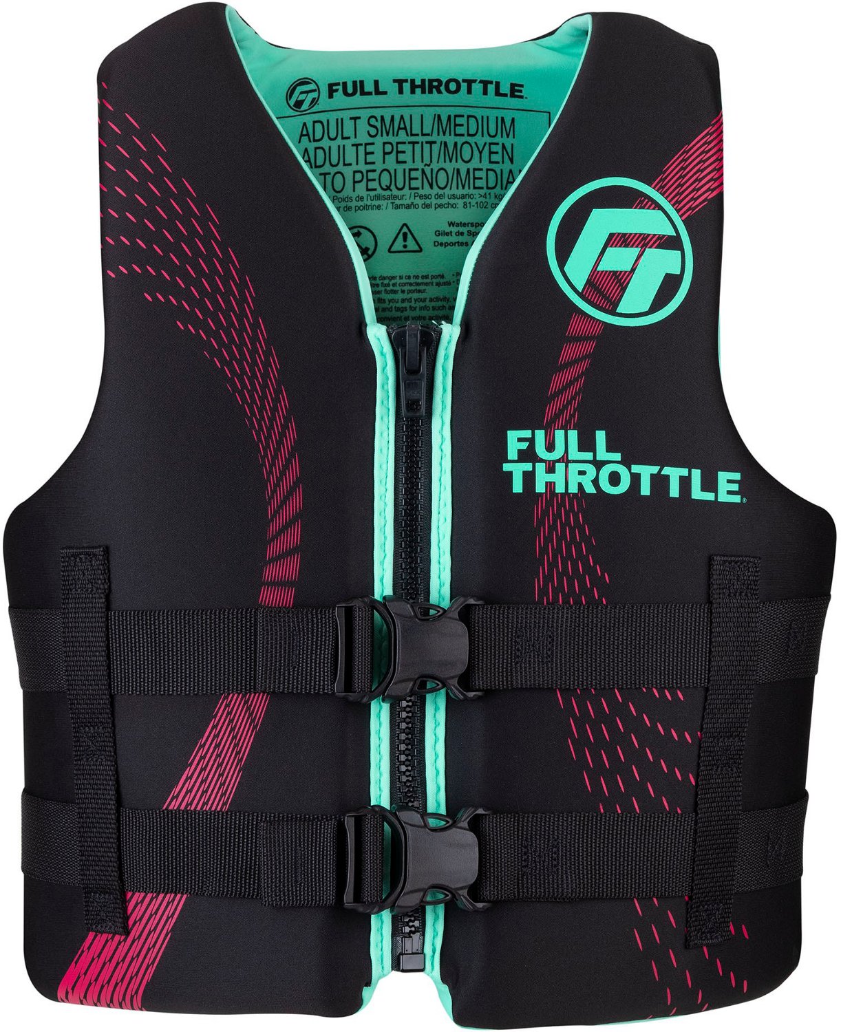 Full Throttle Adults' RapidDry Life Jacket Academy