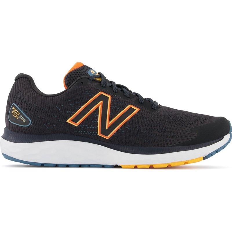 New Balance Men's Fresh Foam 680 v7 Running Shoes Black/Orange - Men's Running at Academy Sports product image