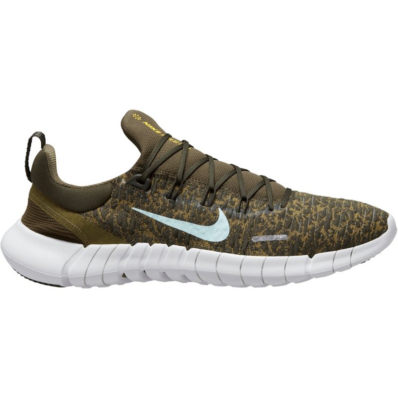 Nike Men's Free Run 5.0 2021 Running Shoes Brown/Light Blue, 11.5 - Men's Running at Academy Sports product image
