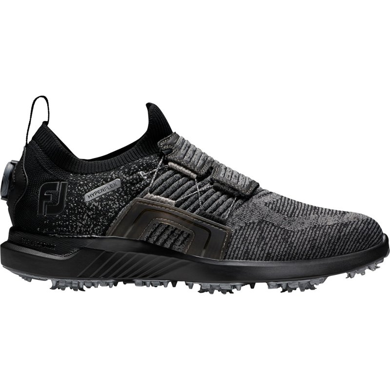 FootJoy Men's HyperFlex BOA Golf Shoes Black/Gray, 12 - Mens Golf Shoes at Academy Sports product image