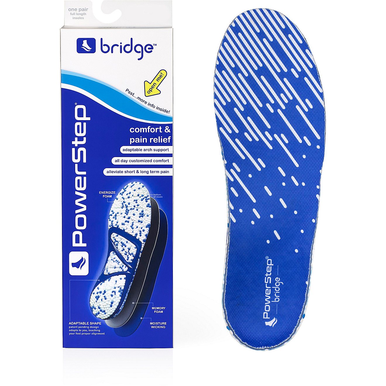 PowerStep Bridge Adults’ Running Insoles                                                                                       - view number 3