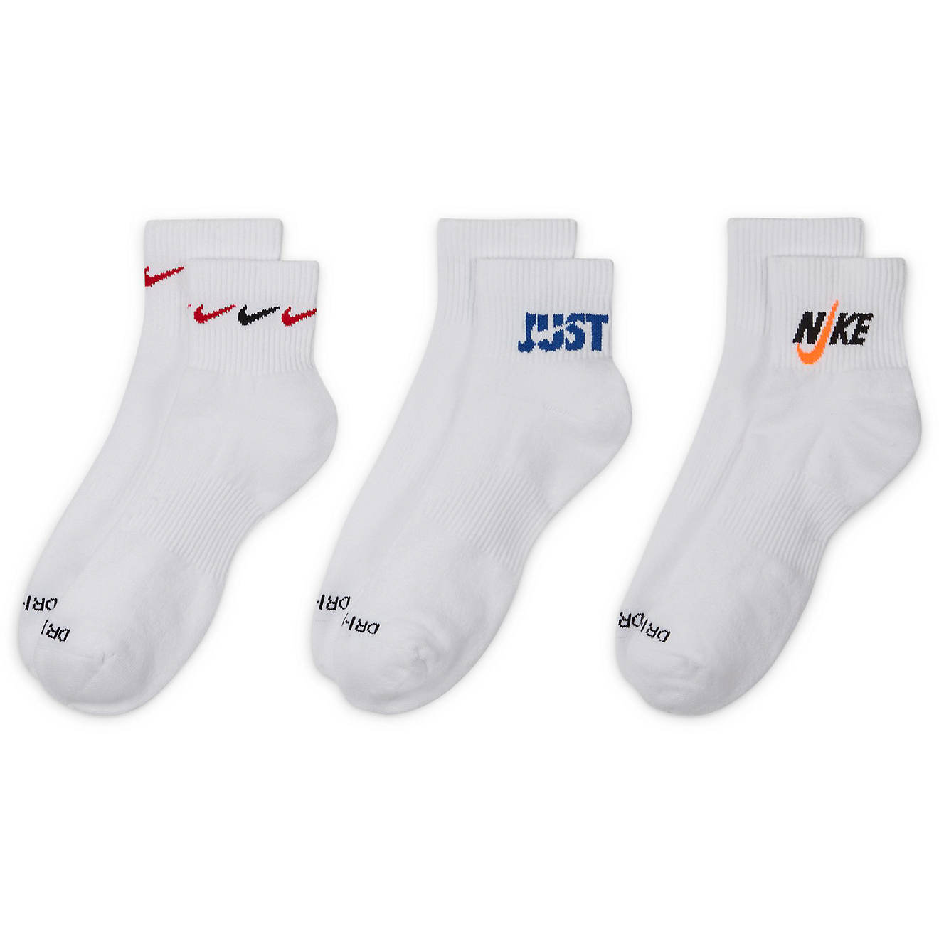 Nike Everyday Plus Cushioned Ankle Socks 3-Pack | Academy