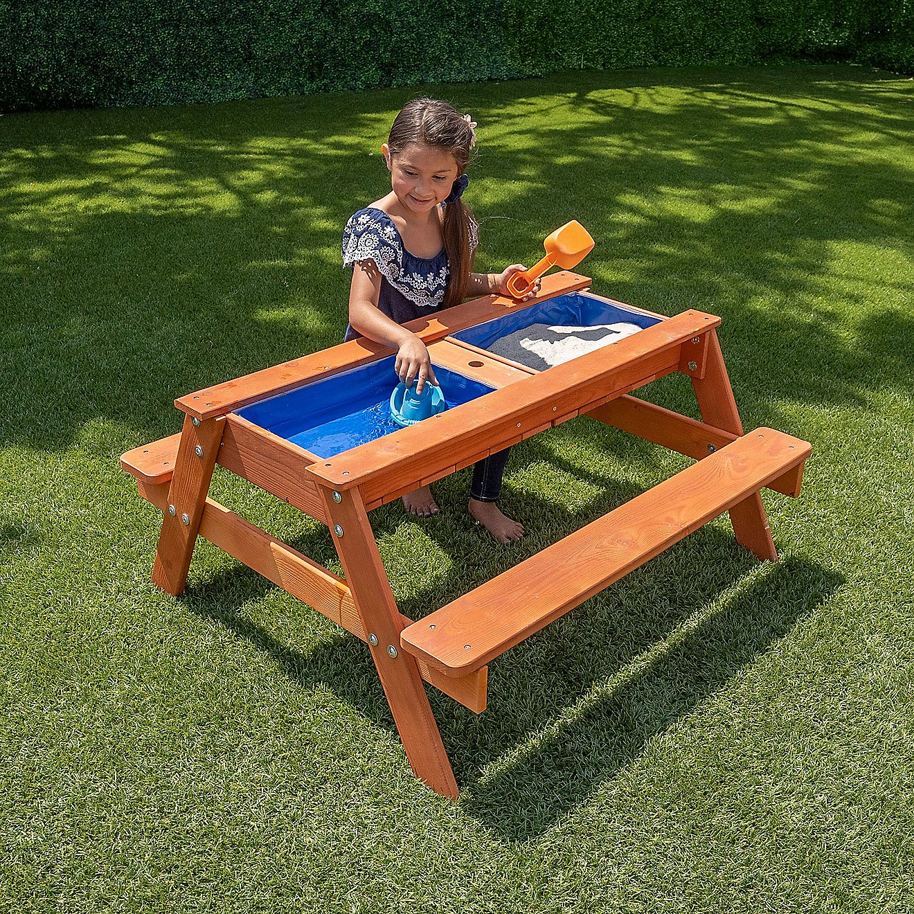 Sportspower Kids Wooden Picnic Table with Sand and Water Play Area                                                               - view number 9