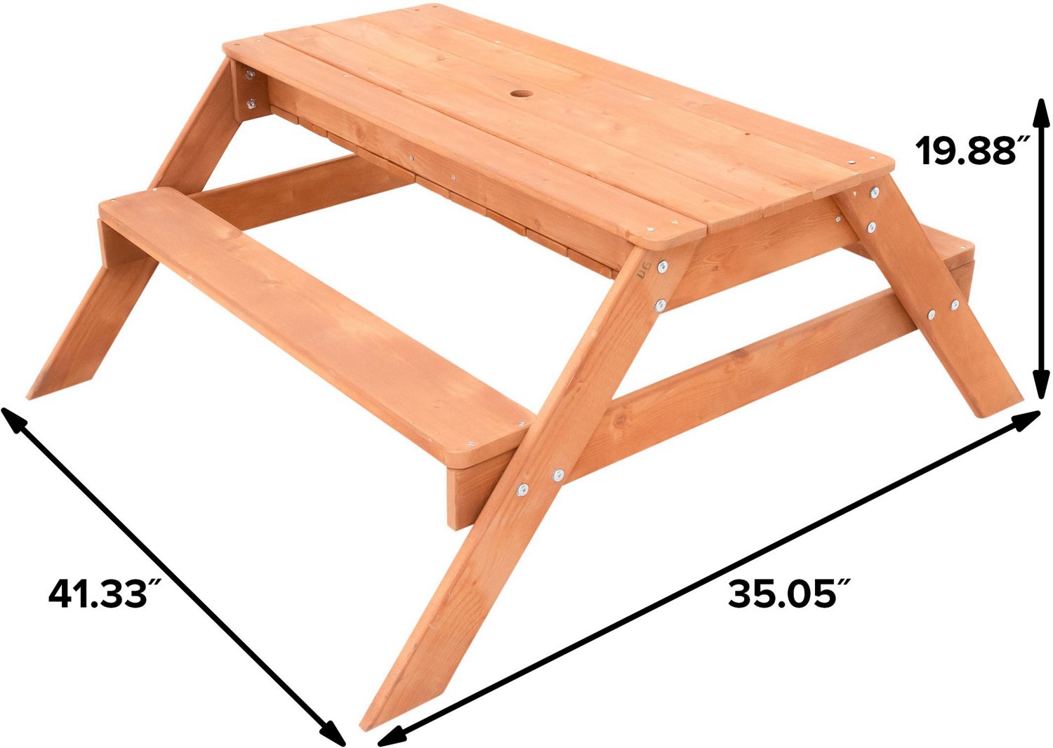 Sportspower Kids Wooden Picnic Table with Sand and Water Play Area                                                               - view number 2