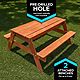 Sportspower Kids Wooden Picnic Table with Sand and Water Play Area                                                               - view number 4