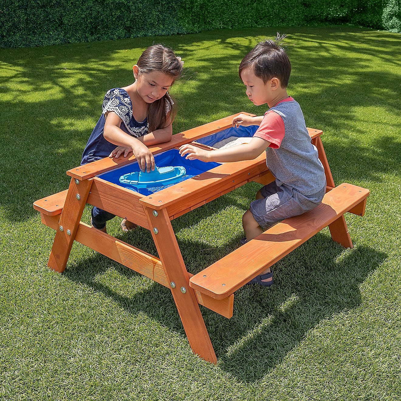 Sportspower Kids Wooden Picnic Table with Sand and Water Play Area                                                               - view number 7