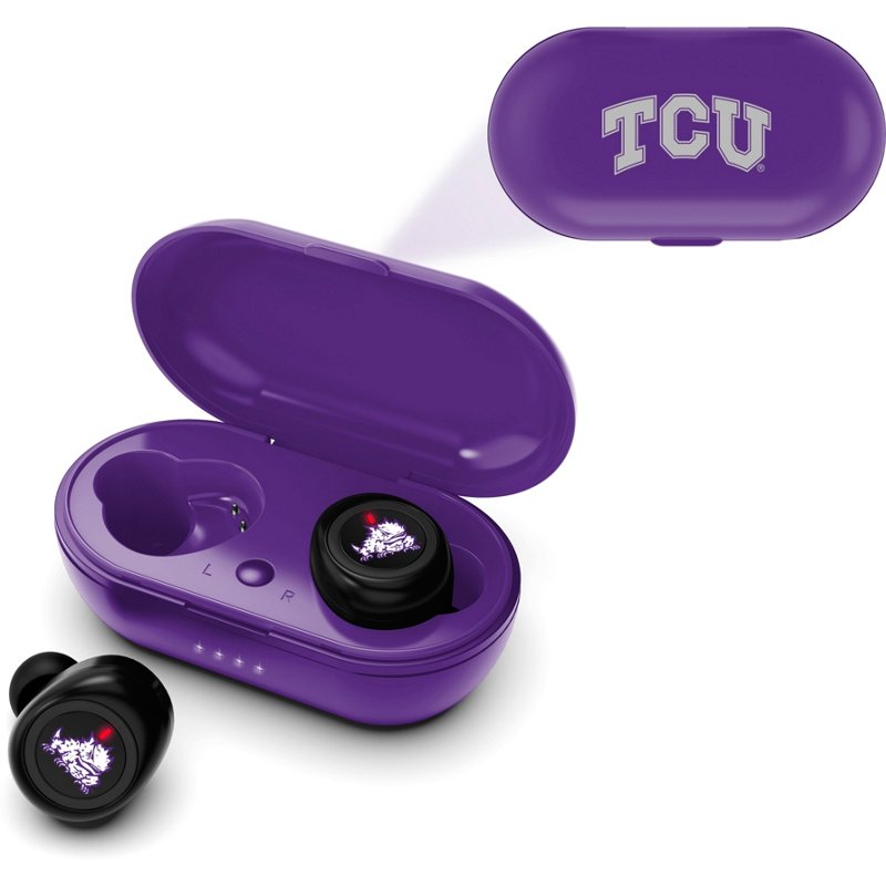 Prime Brands Group Texas Christian University True Wireless V2 In-Ear Earbuds Purple - NCAA Novelty at Academy Sports
