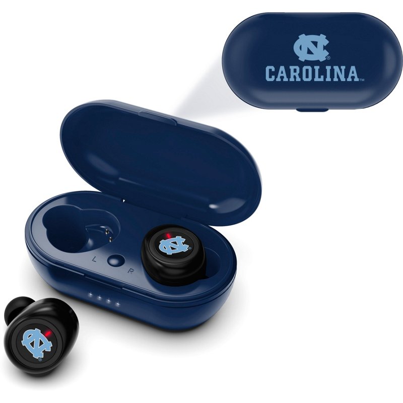 Mizco University of North Carolina True Wireless V2 Earbuds Blue Light - NCAA Novelty at Academy Sports