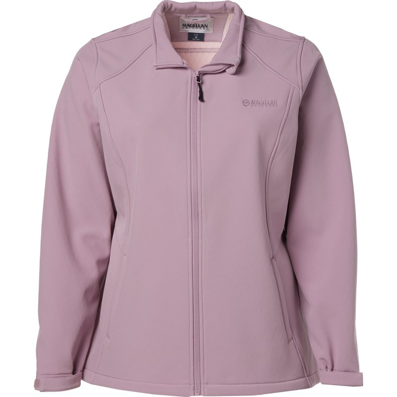 Magellan Outdoors Women's Plus Hickory Canyon Softshell Jacket Purple Light, 1X - Women's Ski Outerwear at Academy Sports product image