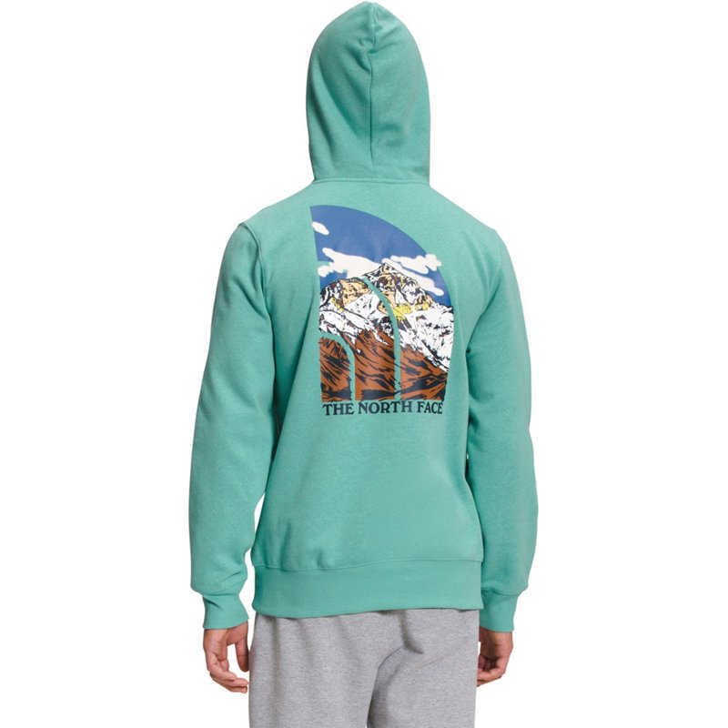The North Face Men's Graphic Injection Pullover Hoodie Green Light, Small - Men's Longsleeve Outdoor Tops at Academy Sports product image