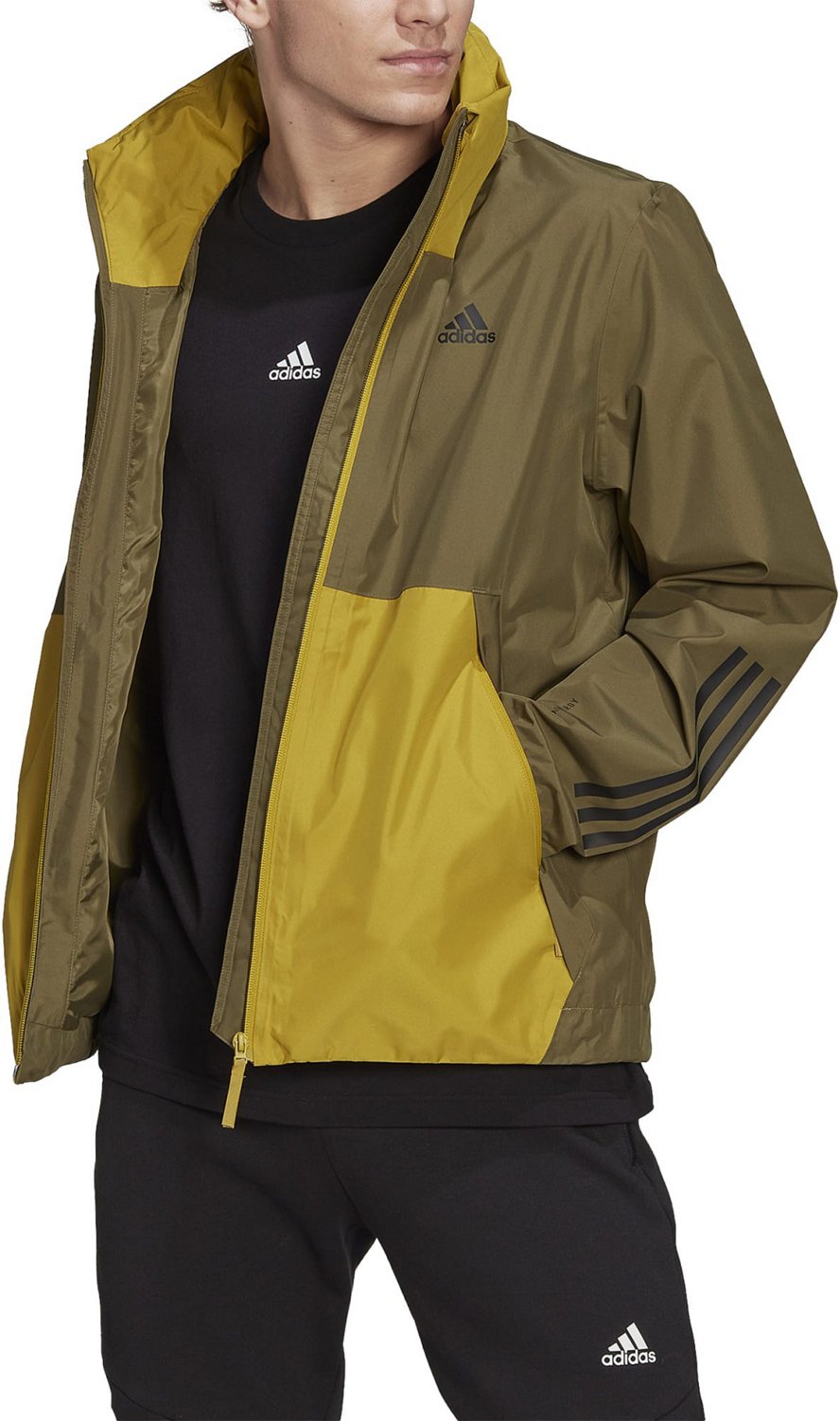 adidas Men's BSC 3S Rain.Ready Jacket