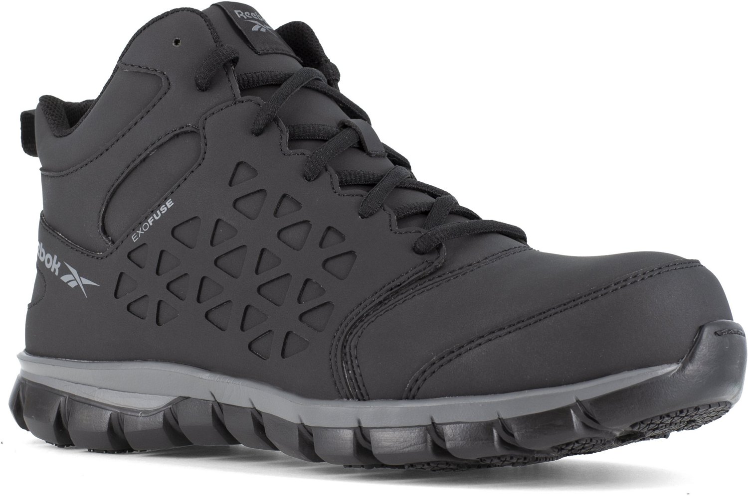 Reebok Men's Sublite Cushion Work Athletic Mid-Cut Composite Toe Shoes