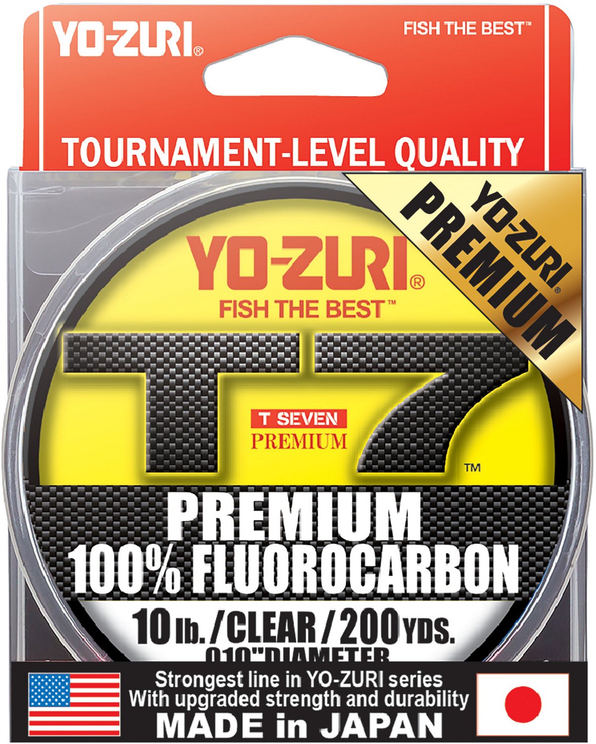 Yo-Zuri T-7 Premium Fluorocarbon 200 yd Fishing Line Spool