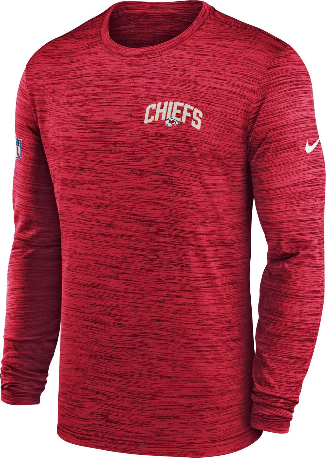 Nike Men's Kansas City Chiefs Dri-FIT Team Velocity Long Sleeve T-shirt ...