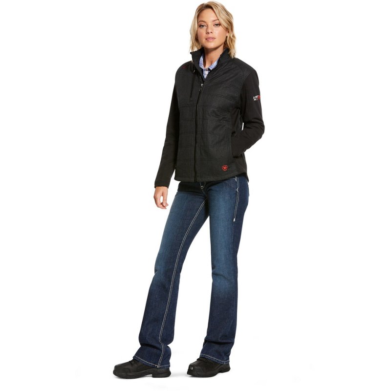 Ariat Women's FR Cloud 9 Insulated Jacket Black, X-Large - Women's Athletic Jackets at Academy Sports product image