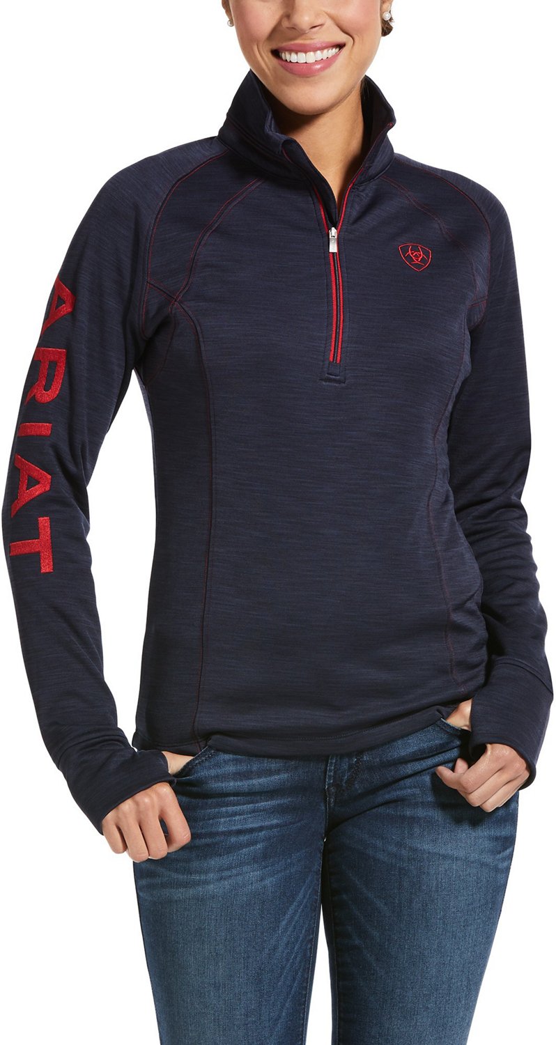 Ariat Women's Tek Team 1/2 Zip Sweatshirt, Canteen at