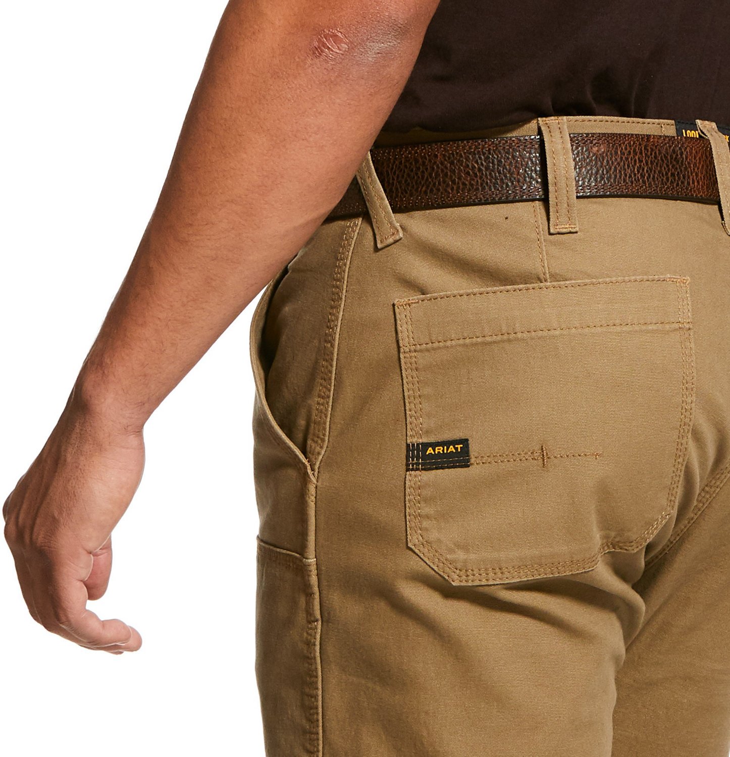 Ariat Men's Rebar M4 Relaxed DuraStretch Made Tough Double Front Stackable Straight Pants - view number 2
