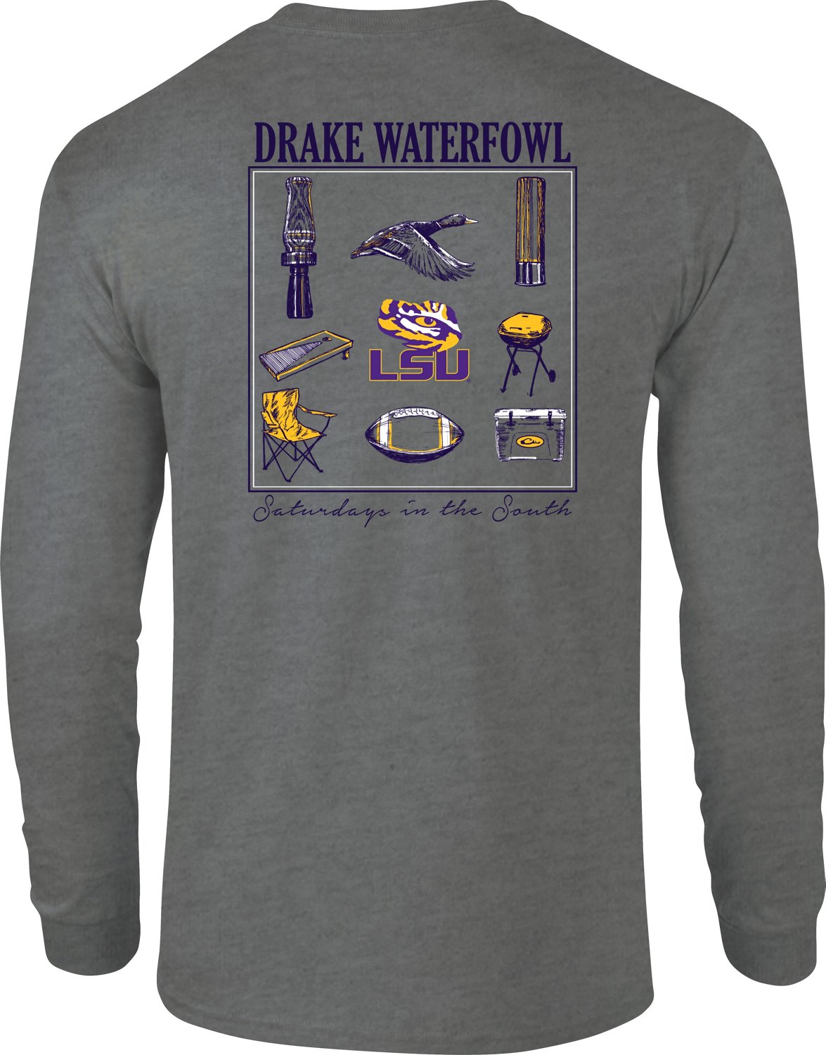 Drake Men's LSU Sportsman Tshirt Academy