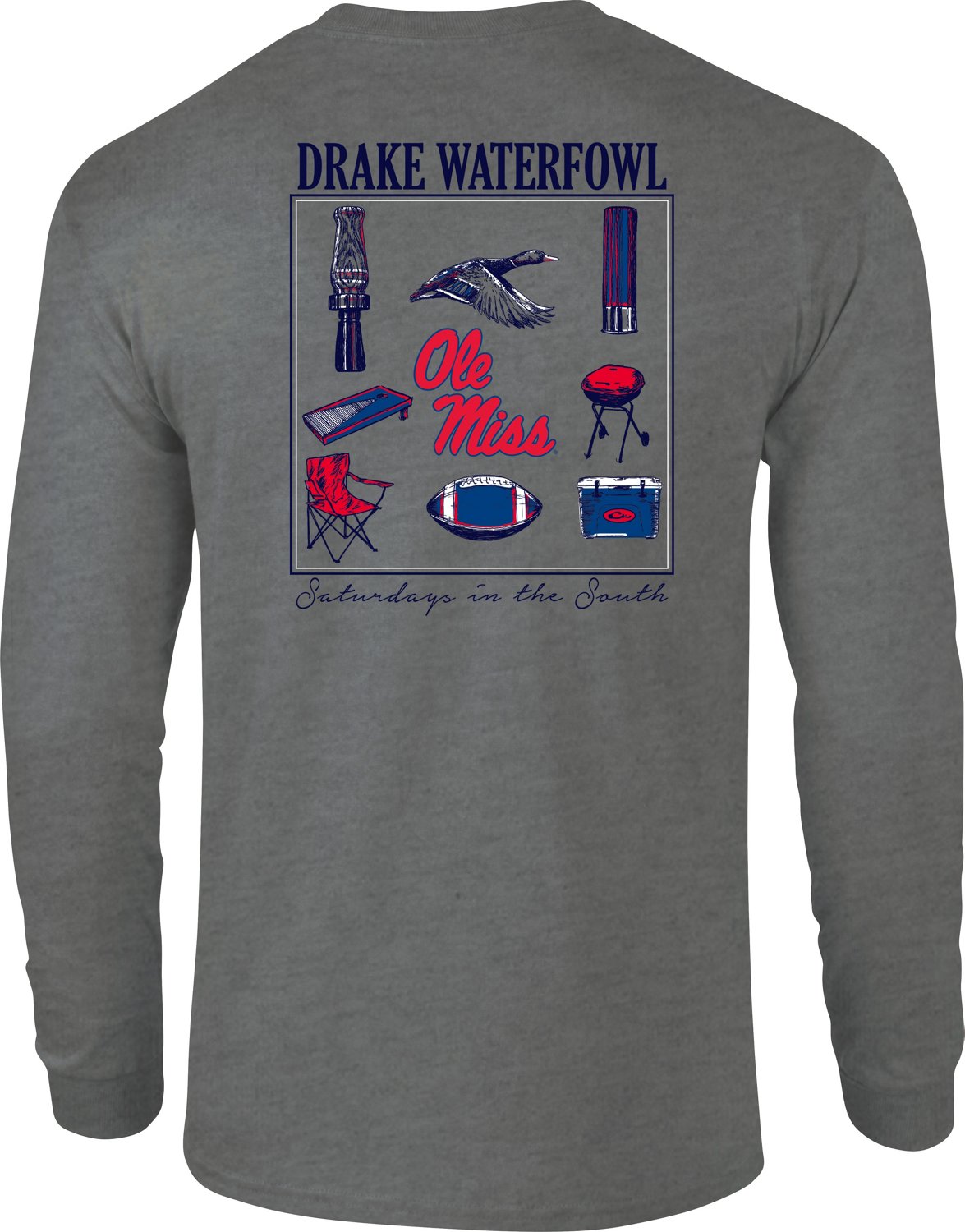 Drake Men's University Of Mississippi Sportsman Long Sleeve T-shirt