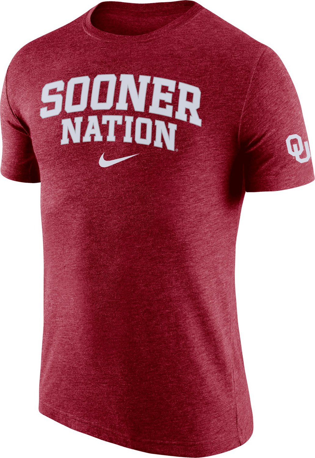 Nike Men's University of Oklahoma Dri-FIT Tri-Blend Short Sleeve T ...