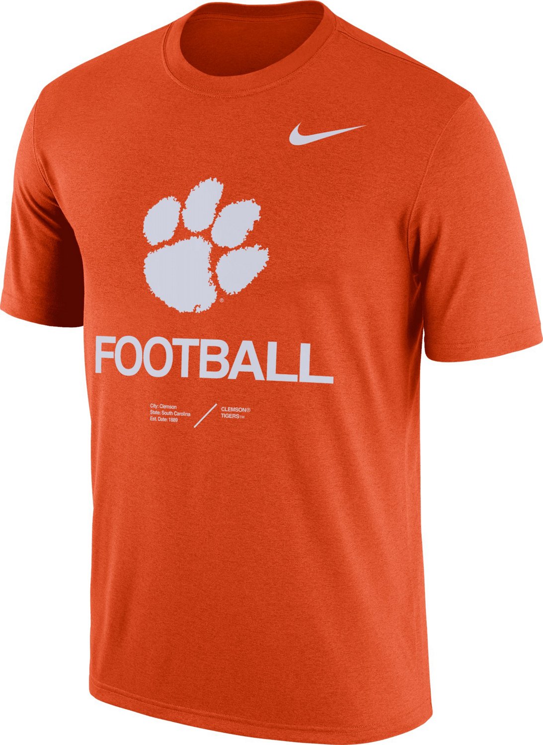 Nike Men's Clemson University Dri-FIT Legend Graphic T-shirt | Academy