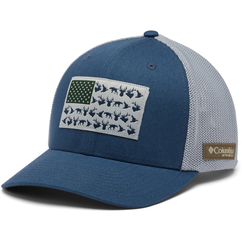 Columbia Sportswear Men's PHG Game Flag Ball Cap Navy Blue, Small/Medium - Men's Hunting/Fishing Headwear at Academy Sports