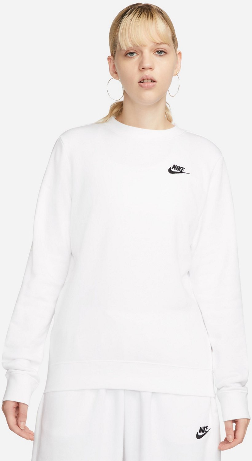 Nike fleece 2024 sweatshirt crewneck