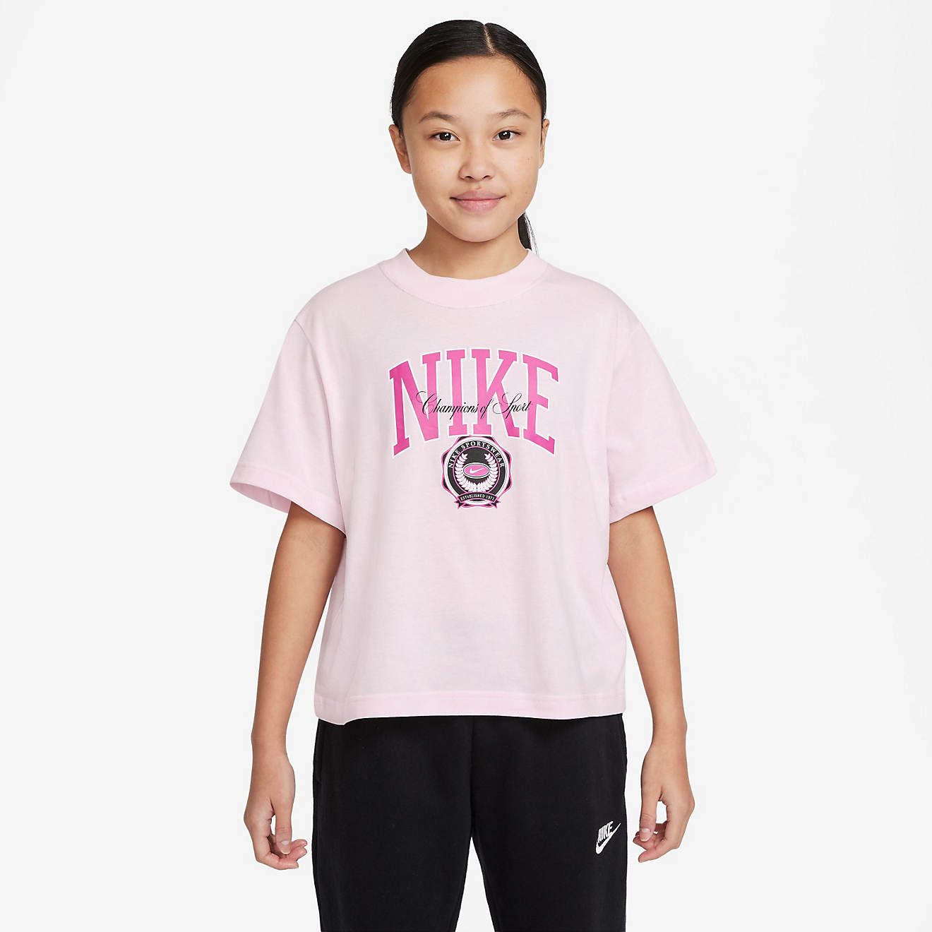 Nike Girls' Varsity Boxy Graphic T-shirt | Academy