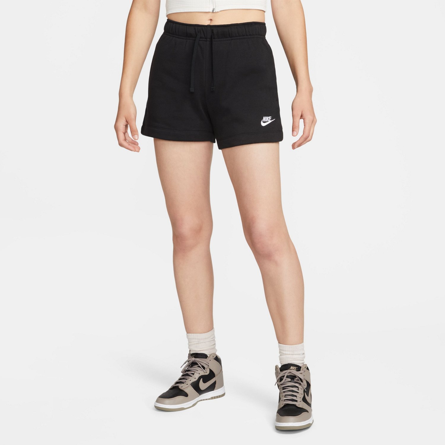 Black fleece nike clearance shorts