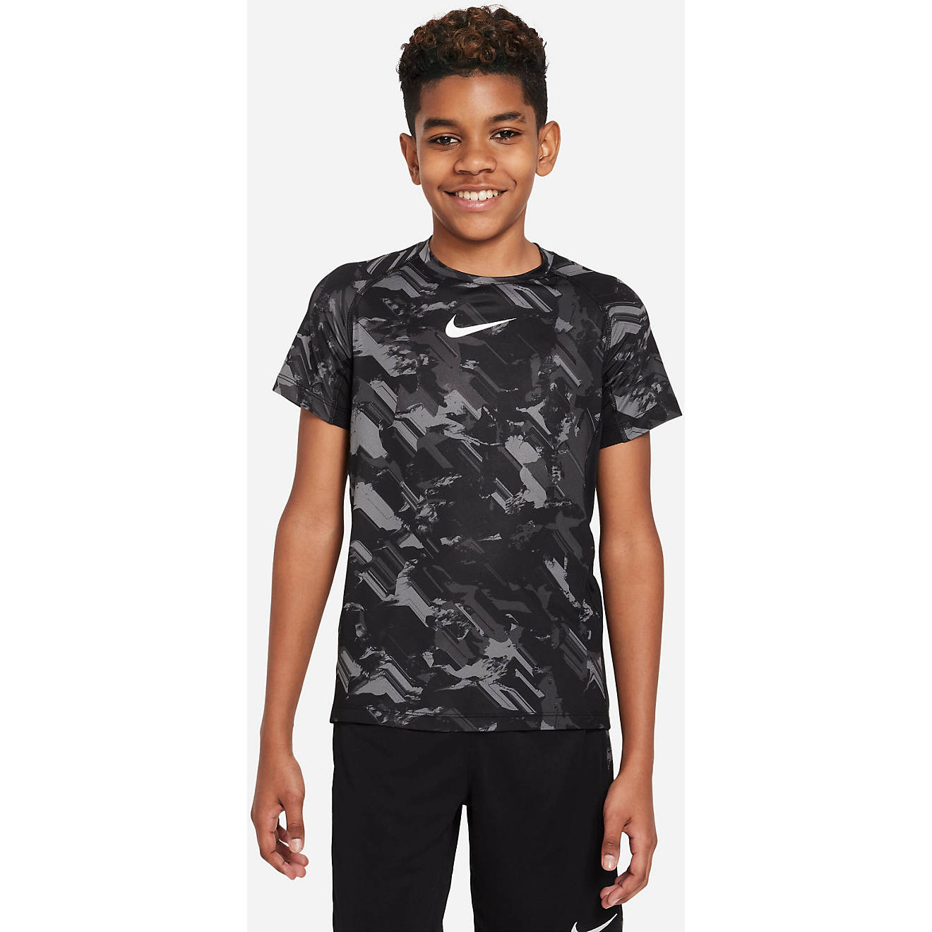 Nike Boys' Pro All Over Print Short Sleeve T-shirt | Academy